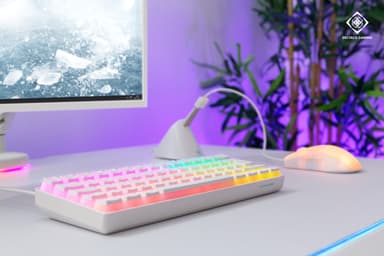 Deltaco WK90 tangentbord för gaming (vit)