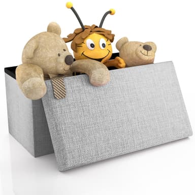 Hopfällbar bänk 49x30x30 cm Sittpall Sittkub (grå)