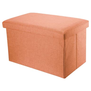 Hopfällbar bänk 78x38x38 cm Sittpall Sittkub (apelsin)
