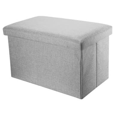 Hopfällbar bänk 49x30x30 cm Sittpall Sittkub (grå)