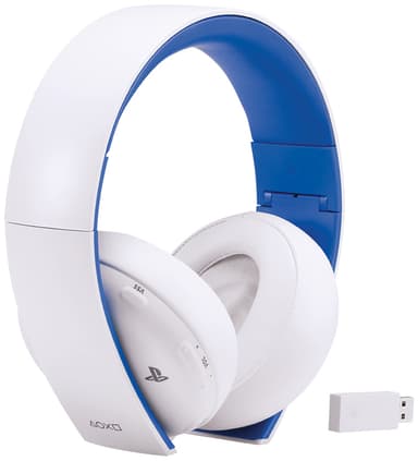 Sony PlayStation 2.0 trådlöst stereoheadset gaming (vit)