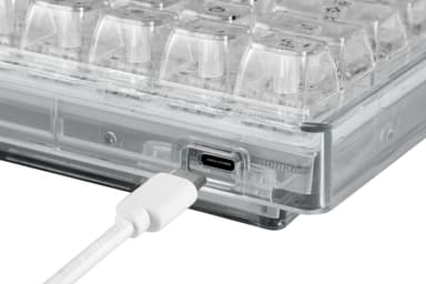 Deltaco DK460 tangentbord för gaming (transparent)