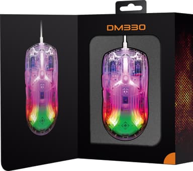 Deltaco DM330 gamingmus (transparent)