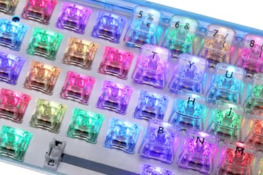 Deltaco DK460 tangentbord för gaming (transparent)