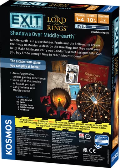 EXIT: Lord of the Rings Shadows brädspel
