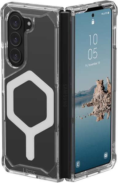 UAG Plyo Pro Samsung Galaxy Z Fold 5 fodral (genomskinligt/silver)