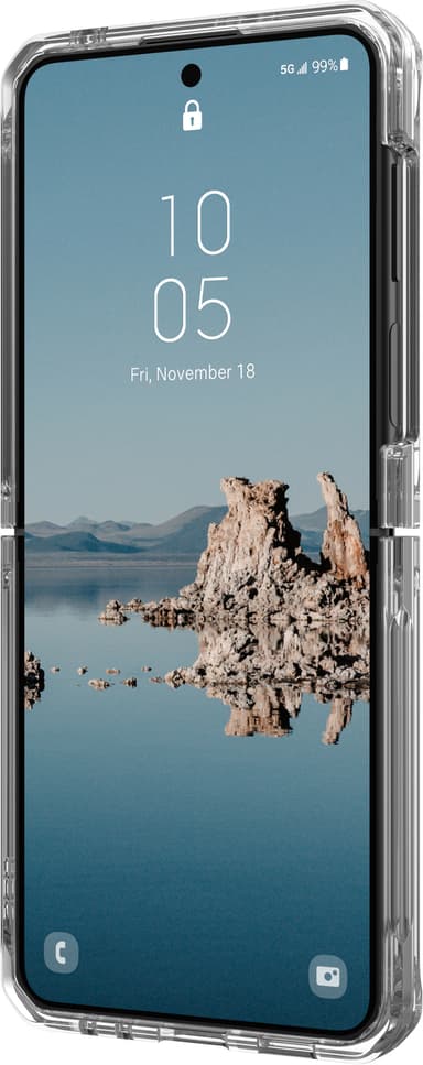UAG Plyo Pro Samsung Galaxy Z Flip 5 fodral (genomskinligt/silver)