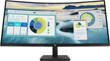 HP P34hc G4 WQHD 34” välvd bildskärm (svart)