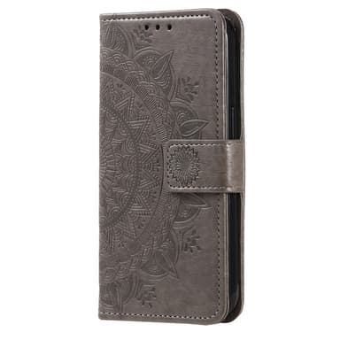 SKALO Google Pixel 8 Mandala Plånboksfodral - Grå