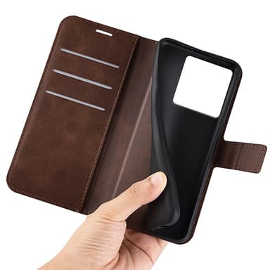 SKALO Xiaomi 13T/13T Pro Premium Plånboksfodral - Brun