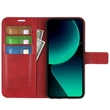 SKALO Xiaomi 13T/13T Pro Premium Plånboksfodral - Röd
