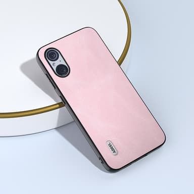 SKALO Sony Xperia 5 V ABEEL PU-Läder Skal - Rosa