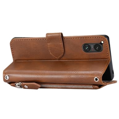 SKALO Sony Xperia 5 V Evelope Clutch 5-Fack - Brun