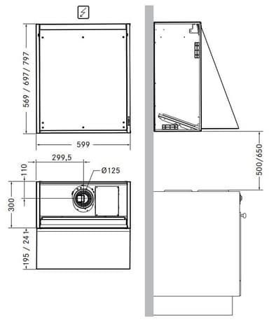 Franke Integrerad Fläktkåpa 310.0668.116 (vit 60cm Lägenhet)