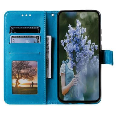 SKALO Sony Xperia 5 V Mandala Plånboksfodral - Blå