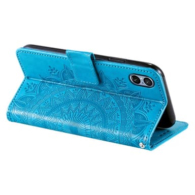 SKALO Sony Xperia 5 V Mandala Plånboksfodral - Blå