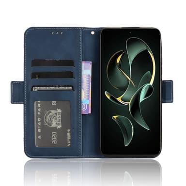 SKALO Xiaomi 13T/13T Pro 6-FACK Plånboksfodral - Blå