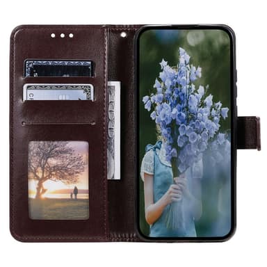 SKALO Sony Xperia 5 V Mandala Plånboksfodral - Brun