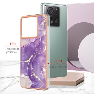 SKALO Xiaomi 13T/13T Pro Marmor TPU-skal - Motiv 1