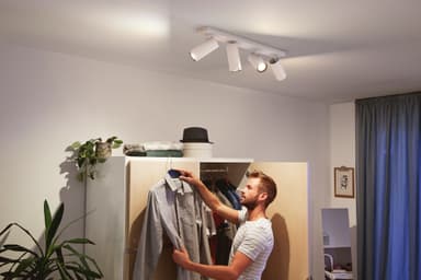 Philips Hue White ambiance Buratto fyrdubbel spotlight (vit)