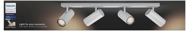 Philips Hue White ambiance Buratto fyrdubbel spotlight (vit)