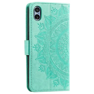 SKALO Sony Xperia 5 V Mandala Plånboksfodral - Turkos