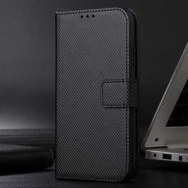 SKALO Google Pixel 8 Pro Premium Mini Romb Plånboksfodral - Svart