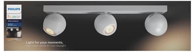 Philips Hue White ambiance Buckram trippel spotlight (vit)