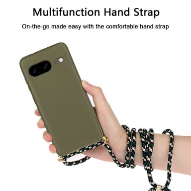 SKALO Google Pixel 8 Mobilhalsband Skal - Grön
