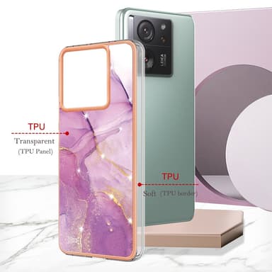 SKALO Xiaomi 13T/13T Pro Marmor TPU-skal - Motiv 2