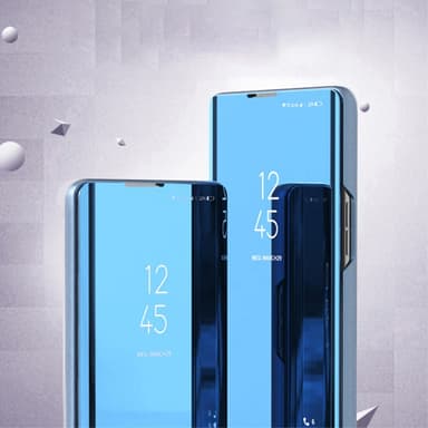 SKALO Xiaomi 13T/13T Pro Clear View Spegel fodral - Lila-Blå
