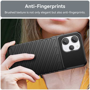 SKALO Xiaomi Redmi 12 4G/5G Armor Thunder Skal - Svart