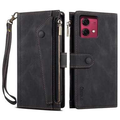 SKALO Motorola Moto G84 5G ESEBLE Big Wallet Plånboksfodral - Svart