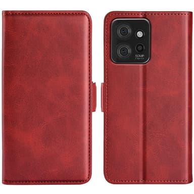 SKALO Motorola ThinkPhone 5G Premium Plånboksfodral - Röd