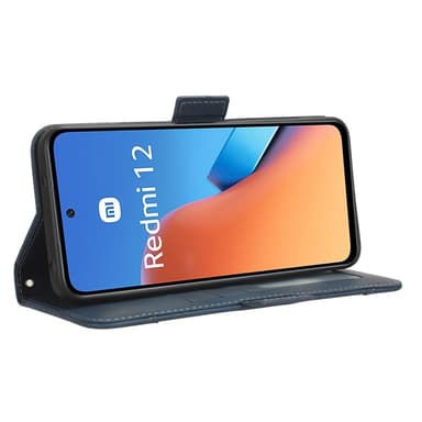 SKALO Xiaomi Redmi 12 4G/5G 6-FACK Plånboksfodral - Blå