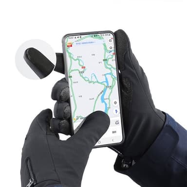 Sportiga vintervantar med touch XL - Svart
