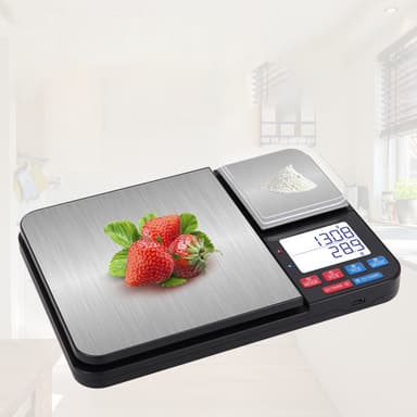 Digital våg med dubbla plattformar 5kg/0,1g 500g/0,01g