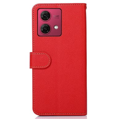 Motorola Moto G84 5G KHAZNEH Plånboksfodral - Röd/Svart