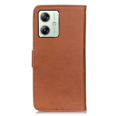 KHAZNEH Motorola Moto G54 Plånboksfodral - Brun