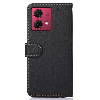 Motorola Moto G84 5G KHAZNEH Plånboksfodral - Svart/Röd