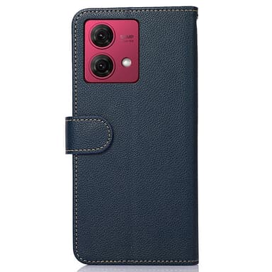 Motorola Moto G84 5G KHAZNEH Plånboksfodral - Blå/Brun