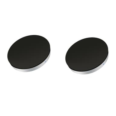 Zens Qi trådlös laddningsplatta 2 st (svart/silver) Zens Qi trådlös laddningsplatta 2 st (svart/silver)