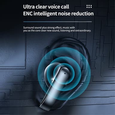 Cool Mecha Style In-Ear Bluetooth Headset Trådlösa hörlurar - Grön