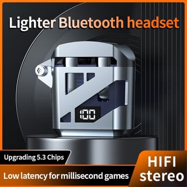 Cool Mecha Style In-Ear Bluetooth Headset Trådlösa hörlurar - Grön