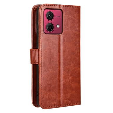 SKALO Motorola Moto G84 5G Plånboksfodral i PU-Läder - Brun