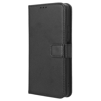 SKALO Xiaomi Redmi 12 4G/5G Premium Mini Romb Plånboksfodral - Svart