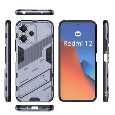 SKALO Xiaomi Redmi 12 4G/5G Armor Hybrid BIBERCAS Skal - Mörkblå