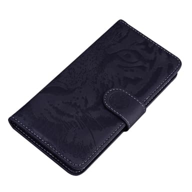 SKALO Motorola Moto G84 5G Embossed Tiger Plånbok - Svart