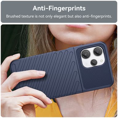 SKALO Xiaomi Redmi 12 4G/5G Armor Thunder Skal - Blå