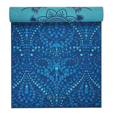 Gaiam Mystic Sky Yoga Mat 6mm Premium Reversible, Yogamattor